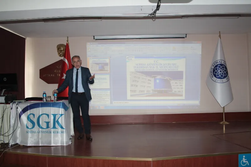 Sosyal Güvenlik Kurumu (SGK) Tarafından Meslek Yüksekokulumuz Öğrencilerine Bilgilendirme Semineri Yapıldı 5